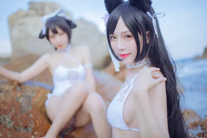 不呆猫 NO.001 獒犬海边泳装 – 009.webp