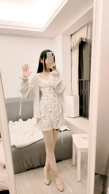 不呆猫 NO.016 温柔风连衣裙 – 003.webp