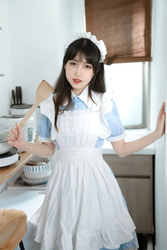 不呆猫 NO.052 厨房小女仆 – 001.webp
