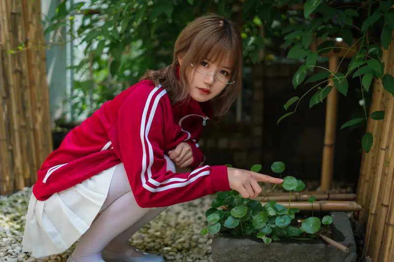 小仓千代w NO.004 红色体操服 – 022.webp