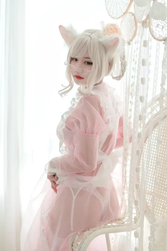 小仓千代w NO.007 透明女仆粉色 – 003.webp