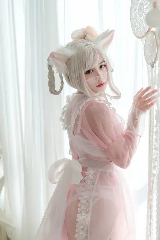 小仓千代w NO.007 透明女仆粉色 – 005.webp
