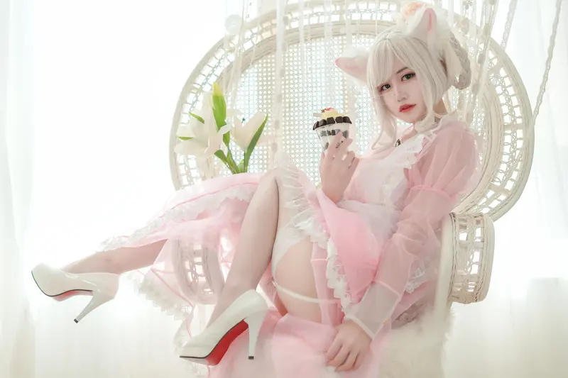 小仓千代w NO.007 透明女仆粉色 – 013.webp