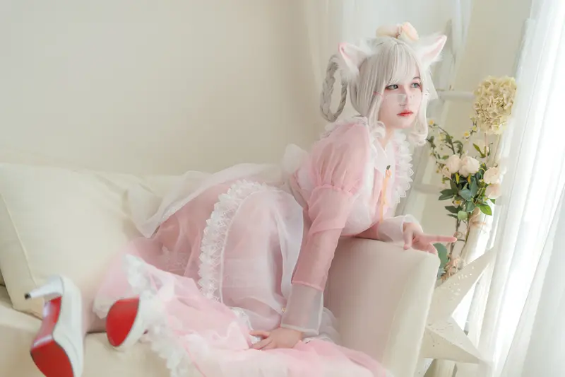 小仓千代w NO.007 透明女仆粉色 – 019.webp