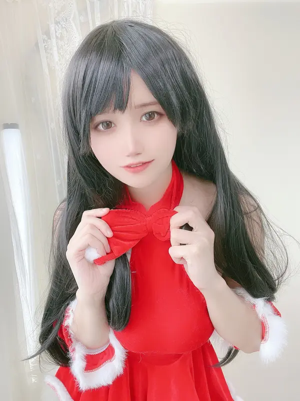小仓千代w NO.015 红色圣诞礼物裙 – 015.webp