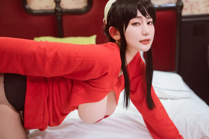 星澜是澜澜叫澜妹呀 NO.020 约尔红毛衣 – 038.webp