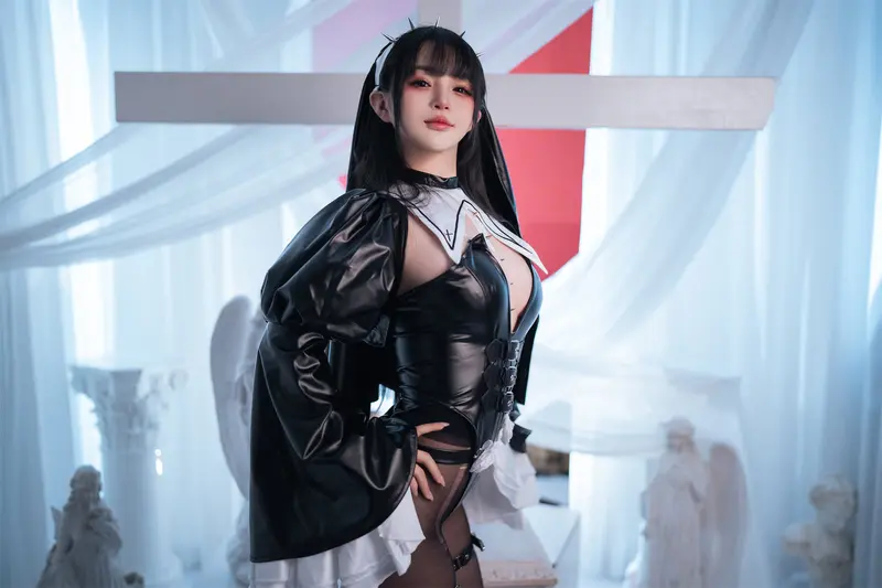 桜井宁宁 NO.080 皮衣修女 – 007.webp
