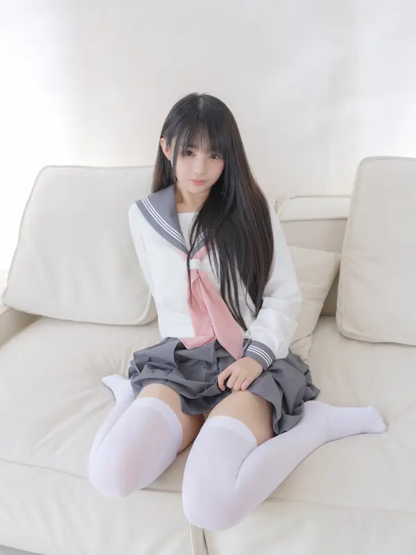桜井宁宁 NO.084 双马尾白丝JK – 009.webp