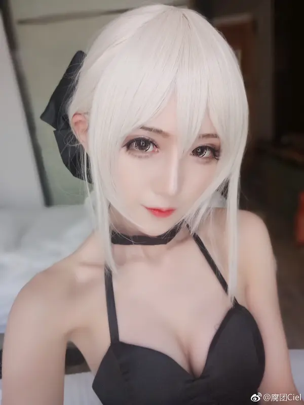 腐团儿Ikaros-NO.017-Cosplay#fgo# 黑呆跟我与一宝贝 – 006.webp