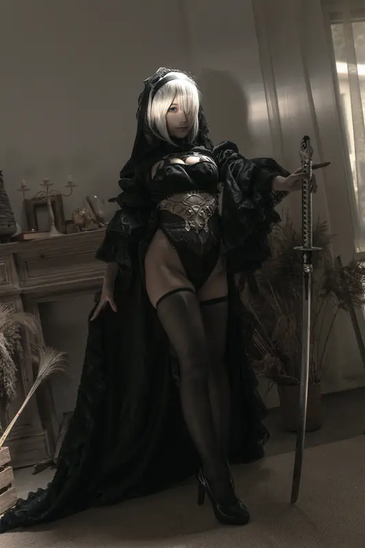 蠢沫沫 NO.100 尼尔纪元 黑花嫁 – 004.webp