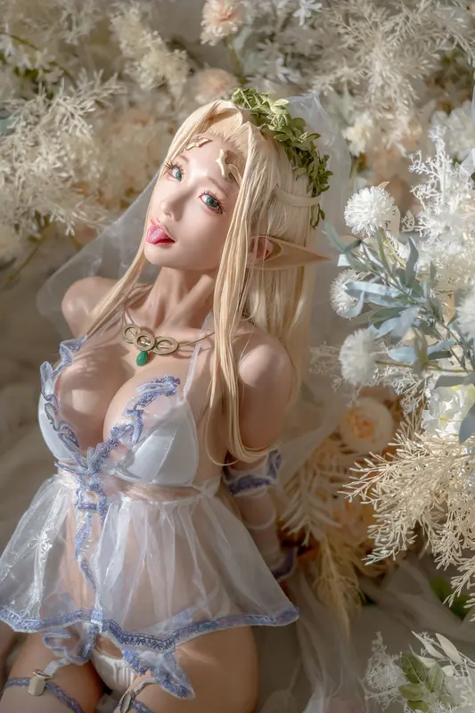 蠢沫沫 NO.120 白精灵-婚纱 – 051.webp