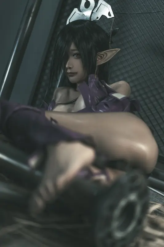 蠢沫沫 NO.121 黑兽 女王原设 – 007.webp