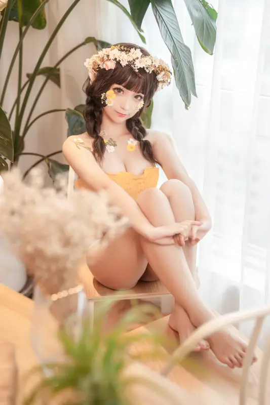 蠢沫沫 NO.125《尖耳国度》花精灵 – 022.webp