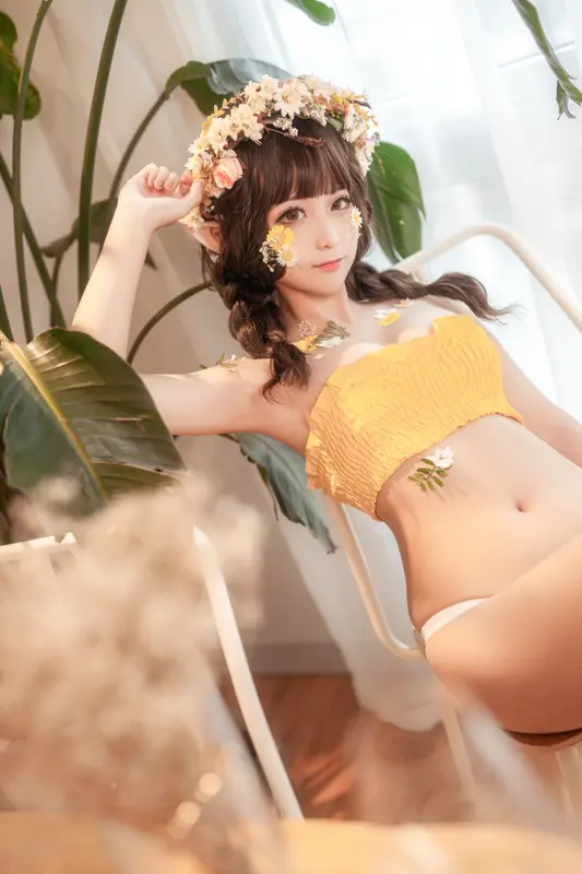 蠢沫沫 NO.125《尖耳国度》花精灵 – 032.webp