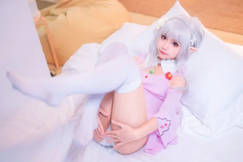 蠢沫沫 NO.13 粉睡衣 – 016.webp