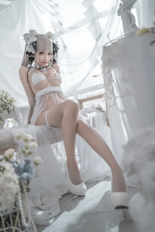 蠢沫沫 NO.134 可畏 婚纱 – 004.webp