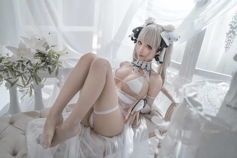 蠢沫沫 NO.134 可畏 婚纱 – 009.webp