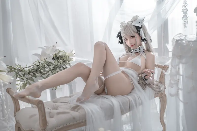 蠢沫沫 NO.134 可畏 婚纱 – 016.webp