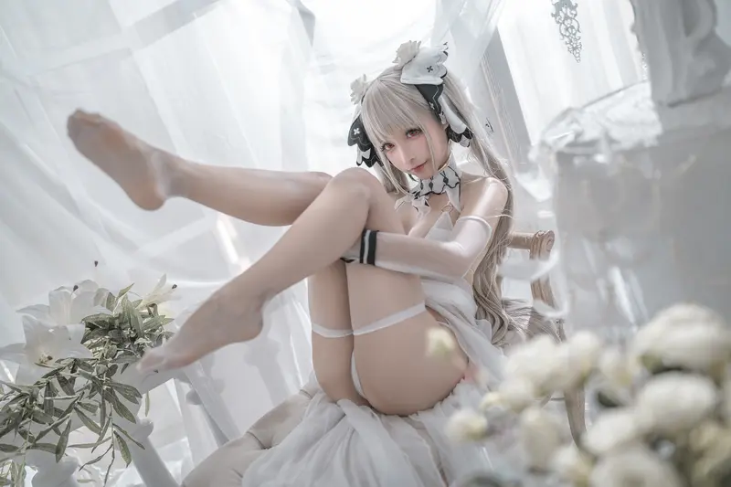 蠢沫沫 NO.134 可畏 婚纱 – 018.webp