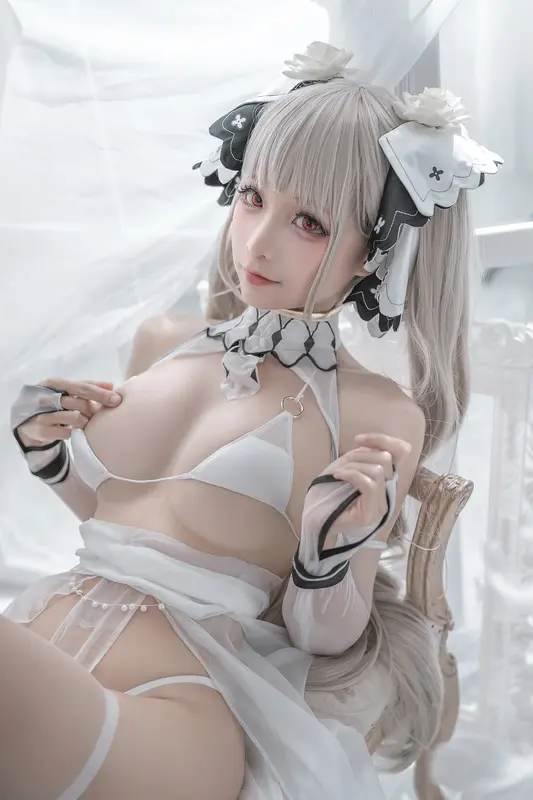 蠢沫沫 NO.134 可畏 婚纱 – 023.webp