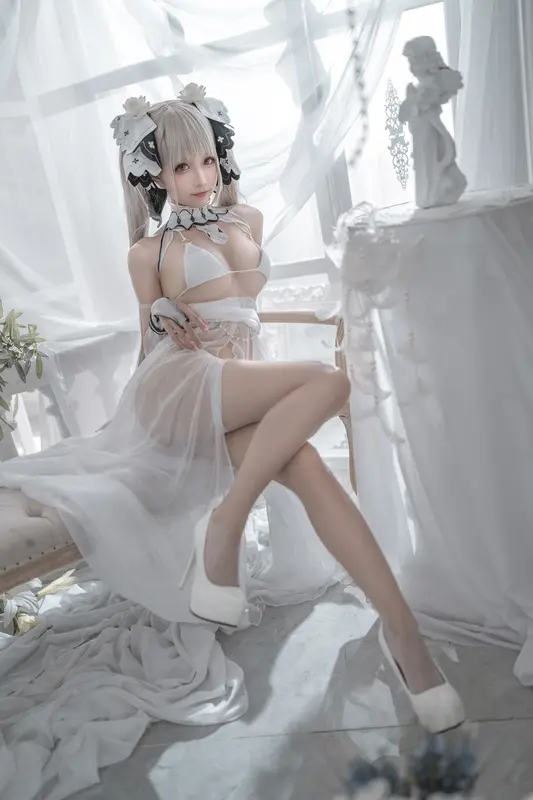 蠢沫沫 NO.134 可畏 婚纱 – 052.webp