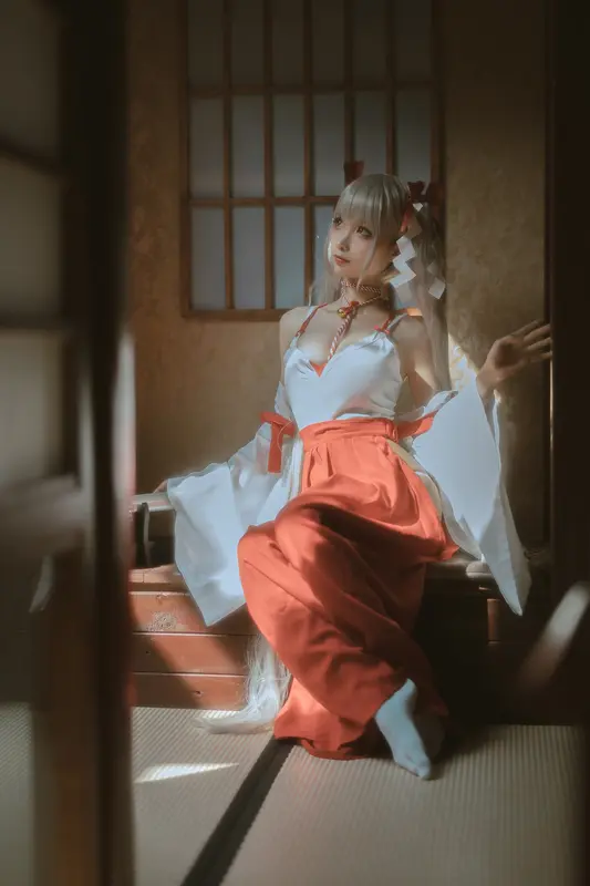 蠢沫沫 NO.135 可畏 巫女 – 011.webp