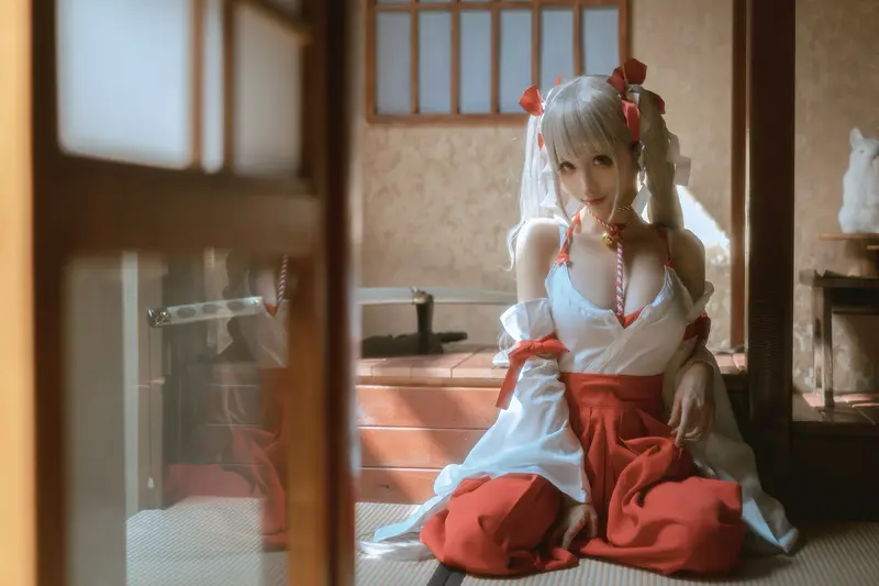 蠢沫沫 NO.135 可畏 巫女 – 013.webp