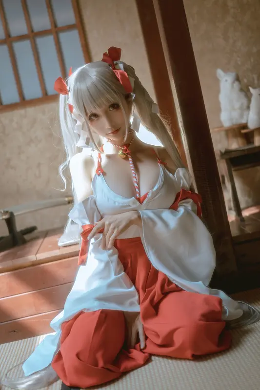 蠢沫沫 NO.135 可畏 巫女 – 014.webp
