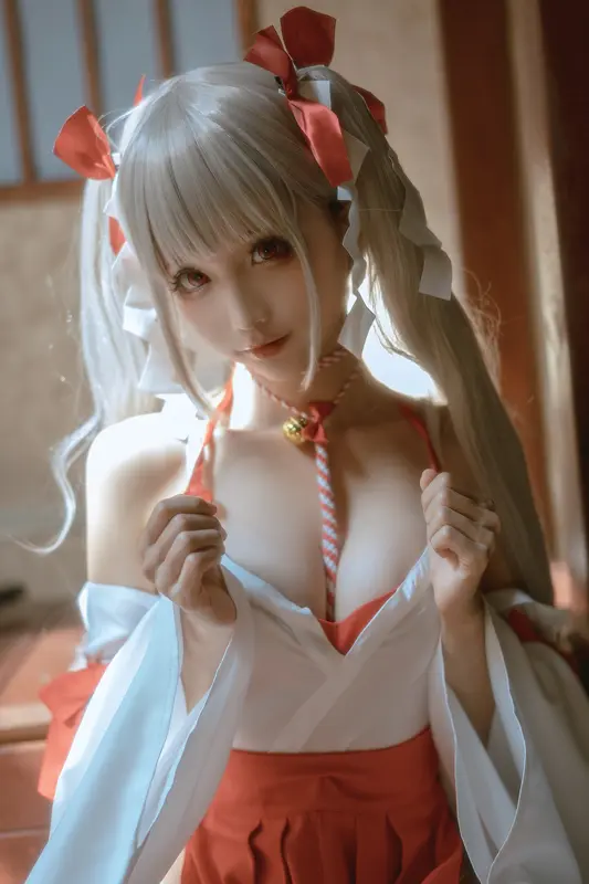蠢沫沫 NO.135 可畏 巫女 – 015.webp