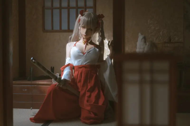 蠢沫沫 NO.135 可畏 巫女 – 019.webp