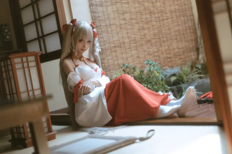 蠢沫沫 NO.135 可畏 巫女 – 030.webp