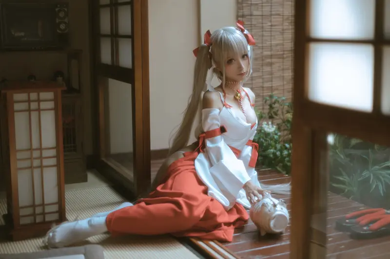 蠢沫沫 NO.135 可畏 巫女 – 032.webp