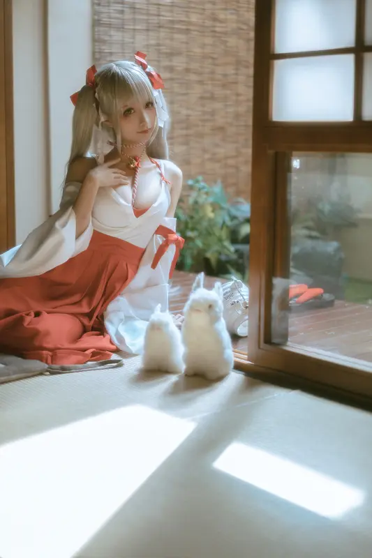蠢沫沫 NO.135 可畏 巫女 – 034.webp