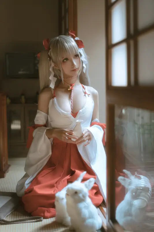 蠢沫沫 NO.135 可畏 巫女 – 035.webp