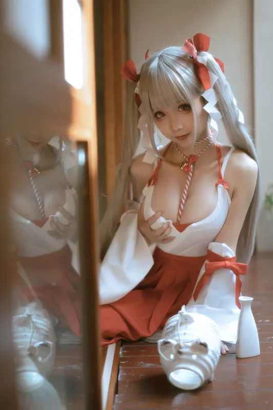 蠢沫沫 NO.135 可畏 巫女 – 037.webp