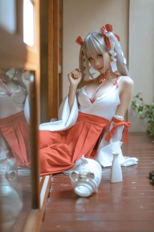 蠢沫沫 NO.135 可畏 巫女 – 038.webp