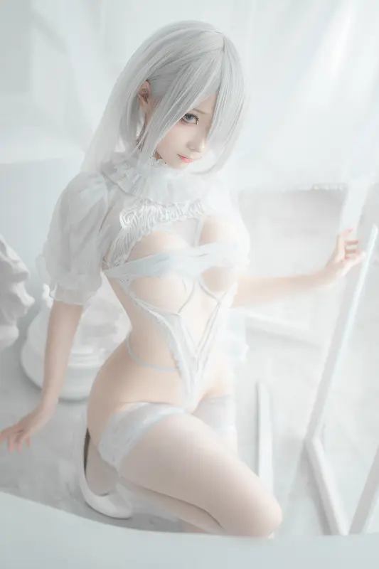 蠢沫沫 NO.143 2B-白婚纱 – 032.webp