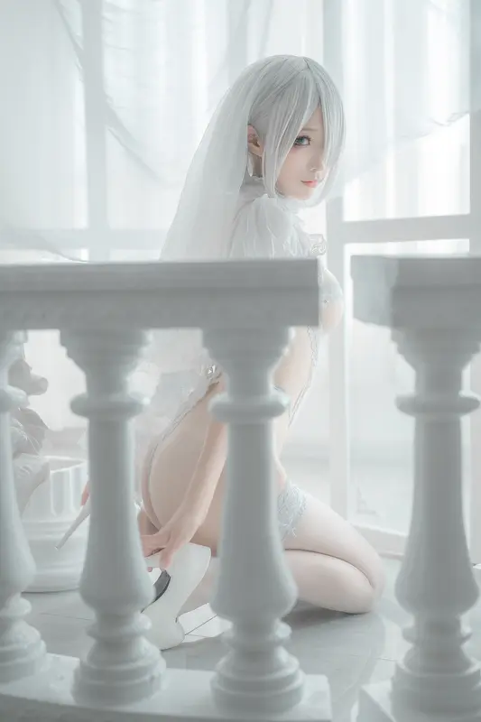 蠢沫沫 NO.143 2B-白婚纱 – 033.webp