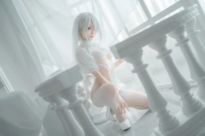 蠢沫沫 NO.143 2B-白婚纱 – 036.webp
