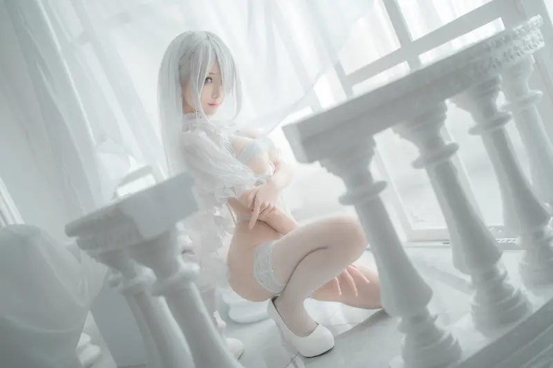 蠢沫沫 NO.143 2B-白婚纱 – 039.webp