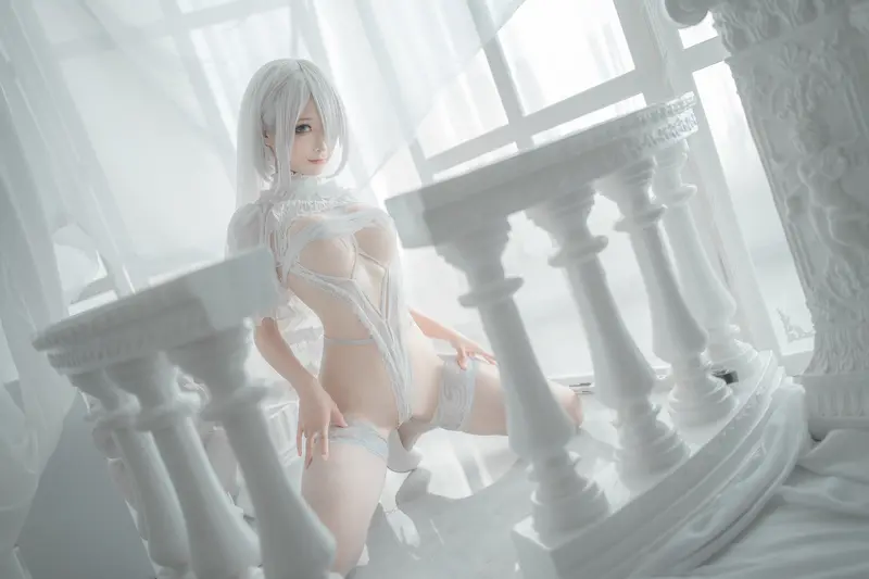 蠢沫沫 NO.143 2B-白婚纱 – 044.webp