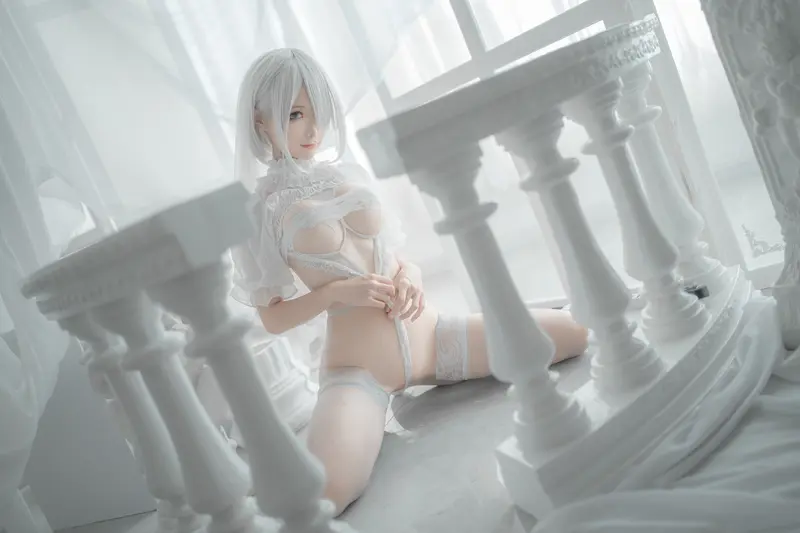 蠢沫沫 NO.143 2B-白婚纱 – 045.webp