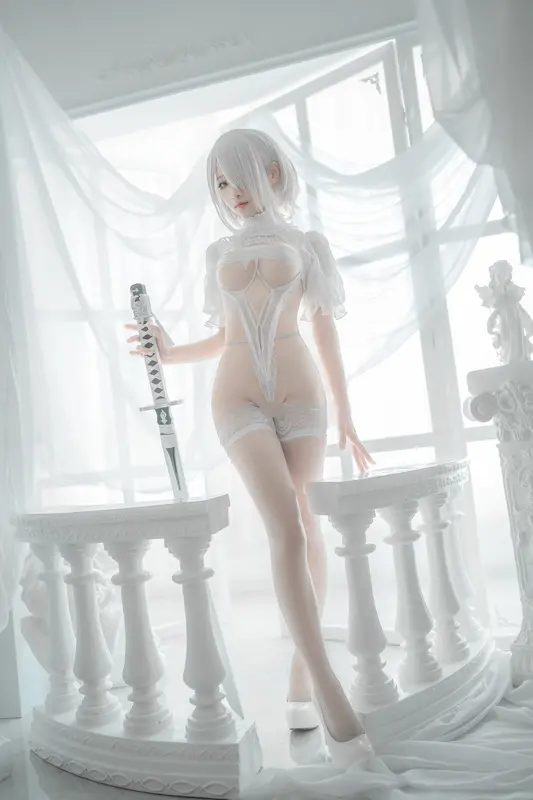 蠢沫沫 NO.143 2B-白婚纱 – 054.webp