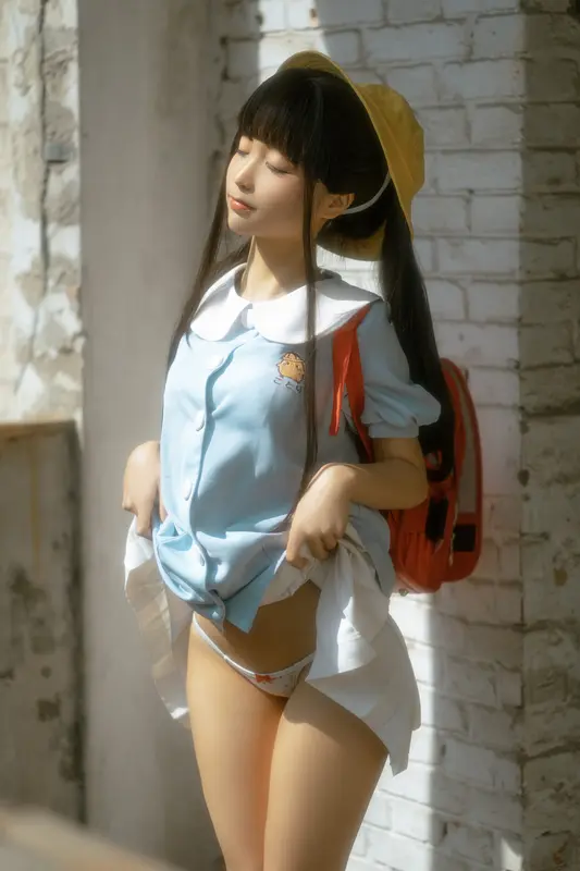 蠢沫沫 NO.155 小黄帽 绅士版 – 013.webp