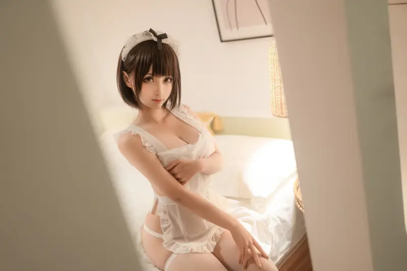 蠢沫沫 NO.156 沫沫真爱版 爱心围裙 – 004.webp