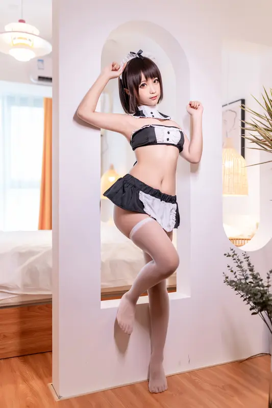 蠢沫沫 NO.161 沫沫真爱版 撩汉女仆 – 002.webp