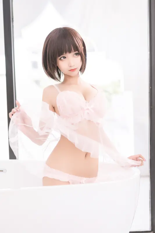 蠢沫沫 NO.162 沫沫真爱版 粉纱 – 001.webp