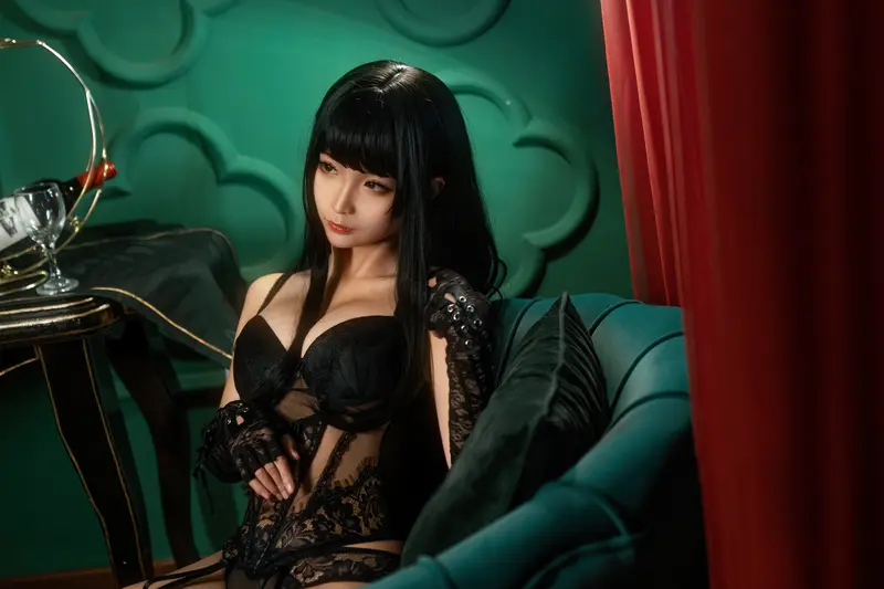 蠢沫沫 NO.167 沫沫真爱版 黑内衣 – 001.webp