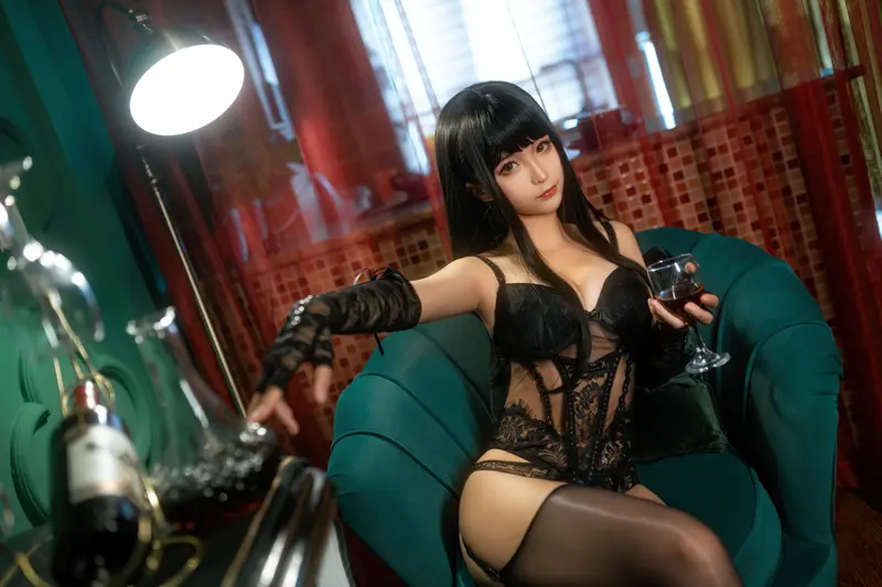 蠢沫沫 NO.167 沫沫真爱版 黑内衣 – 009.webp