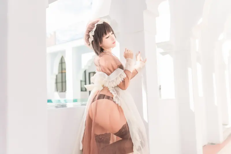 蠢沫沫 NO.175 沫沫真爱版 纱-室外女仆 – 002.webp